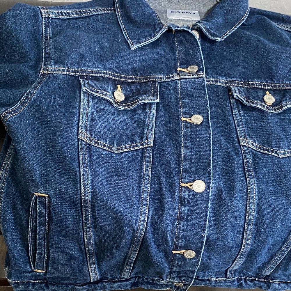 Women Old Navy Classic Blue Jean Jacket - Picture 6 of 14